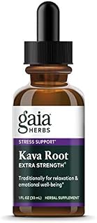 Gaia Herbs Kava Kava Root Extra Strength Liquid Supplement, 1 Ounce - Promotes