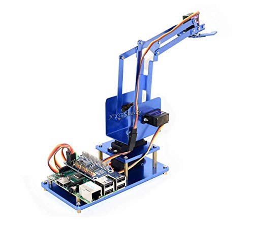4-DOF Metal Robot Arm Bluetooth WiFi Remote Control Starter Kit Compatible with Raspberry Pi Zero/Zero W/Zero WH/2B/3B/3B+/4B Jetson Nano @XYGStudy