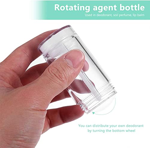 Minsily 10 Pcs 30Ml Round Empty Deodorant Containers Twist Up Filling Stick 1 Oz Deodorant Container Clear Lip Balm Tubes Refillable Deodorant Bottles Diy Make Own Deodorant Lipstick Crayon Chapstick #TOP2