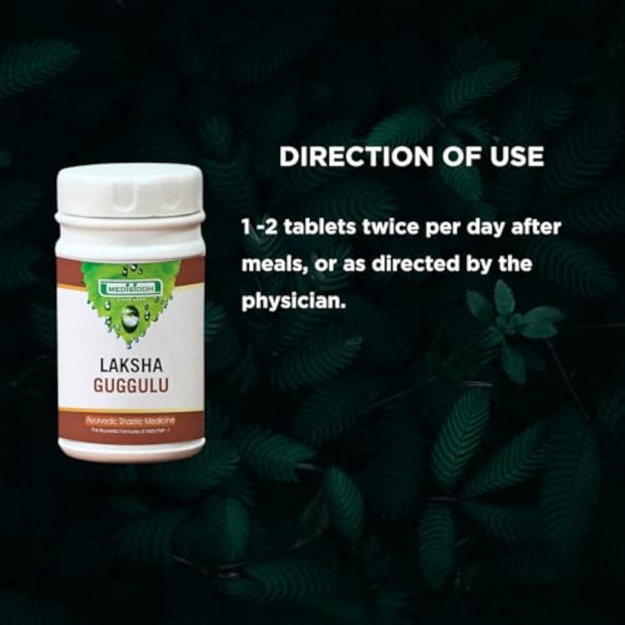 Medisiddh Laksha Guggulu Tablets, Bone Health Support, 100 Tabs