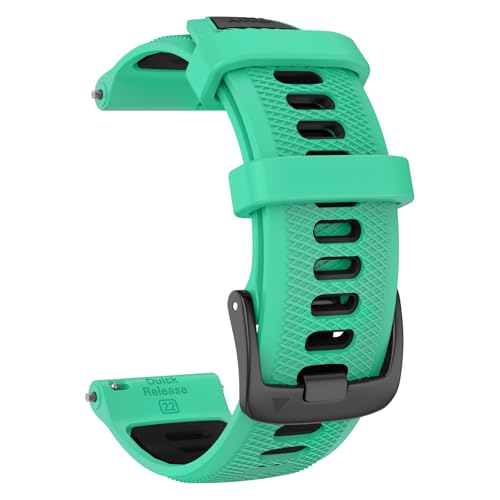ISABAKE 22mm Watch Band for Gamrin Forerunner 265/Forerunner 255/Vivoactive 4 45mm/Venu 2/Venu 3, Silicone Quick Release Replacement Wristband
