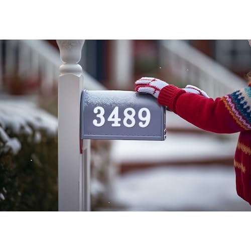 Image of opasyo 30 Pieces Mailbox Numbers for Outside 2 inch 0-9 Self-Adhesive Mail Box Numbers,3D Gold House Numbers for Mailbox, Apartment, House, Trash Bins,Office Hotel Room (White, 2inch)