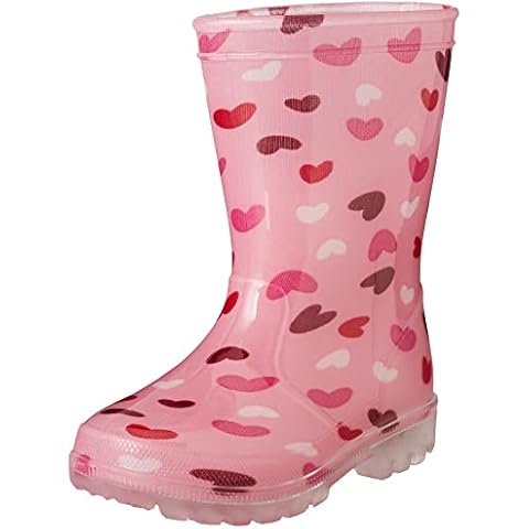 Botas Wallis con luces, Bota de lluvia Niñas, Rosa, 28 Cover