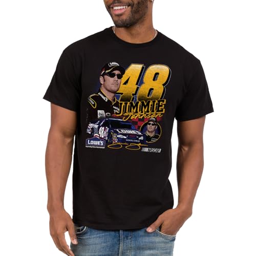 Junk Food NASCAR - Historical Drivers - Officially Licensed Adult Short Sleeve Fan Tee for Men and Women Black
