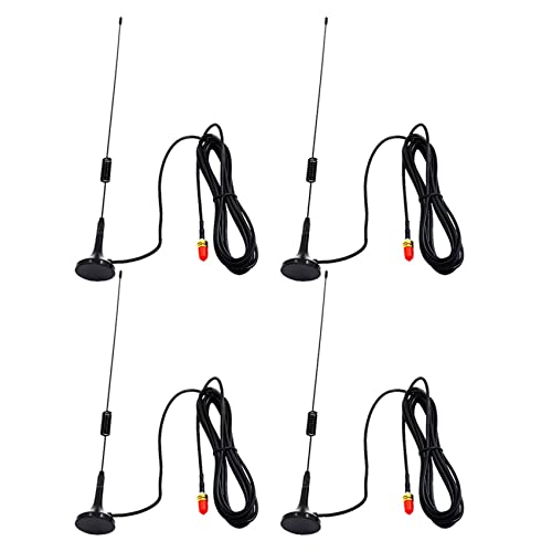Hklshyd 4X UT-106UV SMA-Hembra Antena Magnética de Doble Banda para Coche para UV-5R UV-82 UV-9R Walkie Talkie