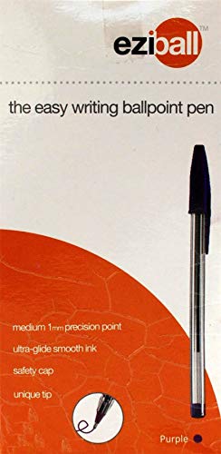 Image of Thorness Pack of 50 purple Eziball medium ball point pens