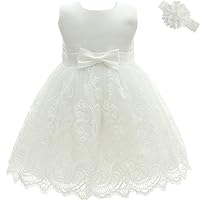 AHAHA Baby Mädchen Prinzessin Kleid Blumenmädchenkleid Taufkleid Festlich Kleid Hochzeit Partykleid Festzug Babybekleidung 12