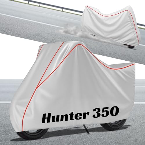 Image of Stylish Water Resistant Bike Body Cover Compatible with Hunter 350 & All Models | UV Protection, Dustproof, Heat Resistant, Two Wheeler | New All Weather Protection, Dust & Rain