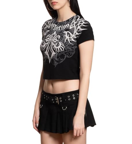 Affliction Women's T-Shirt, Short Sleeve Graphic Print3