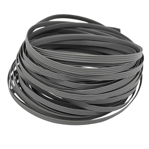 EpheyFIF 120Ft PE Wicker Weaving Repair Kit | 8Mm UV-Resistant Synthetic Rattan Strips For Outdoor Furniture | Waterproof & Fade-Proof Patio Chair Restoration DIY Kit(grey)
