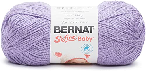 Image of Bernat Softee Baby Lavender Yarn - 3 Pack of 141g /5oz - Acrylic - 3 DK (Light) - 362 Yards - Knitting /Crochet