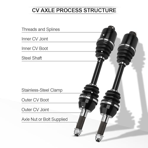 Rear Left/Right CV Axles set for 2003 2004 2005 For Polaris Sportsman 400 500 600 700,2005 For Polaris Sportsman 800,2005 For Polaris Sportsman MV7 1380234 1380240 1380197 by senneray - Used condition - Image 4
