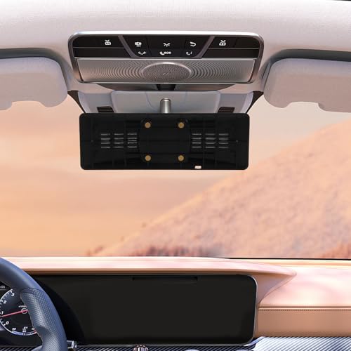 Espejo dashcam retrovisor de coche con cámara de placa trasera resistente ABS 4