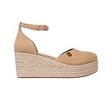 POPA Cantalar Serraje Sandalia Cuña Mujer - Serraje talla: 37
