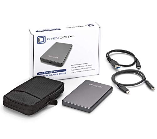 Image of Oyen Digital U32 Shadow 4TB External SSD USB-C Portable Solid State Drive (USB 3.1 Gen 2)