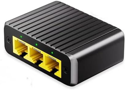 Gigabit Ethernet Splitter, 1000Mbps High Speed Hub for Home Offices Dorm — view 6