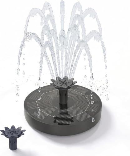 Solarbrunnen für Draussen, Solar Springbrunnen 1.8W Teichpumpe