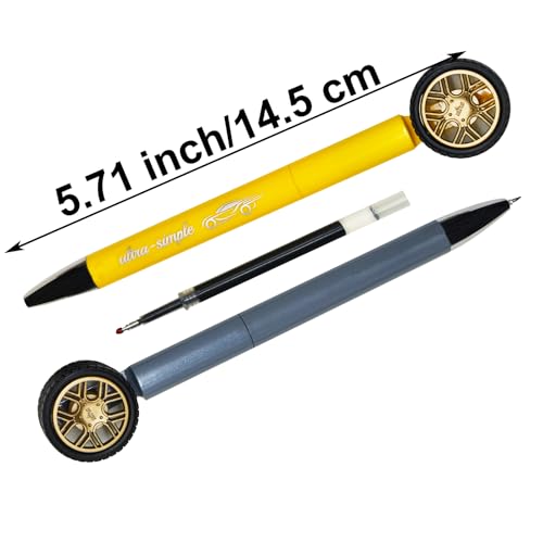 Maydahui 5 Pcs Bolígrafos Gel Con Forma Rueda Neumático miniatura 2