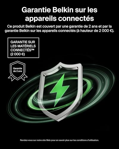 Belkin Chargeur USB C GaN avec 2 Ports USB C et 1 Port USB A Fiches Électriques pour UER. U. / É. U. Recharge Rapide pour MacBook iPhone iPad Pro Samsung Galaxy Google Pixel etc - vue 10