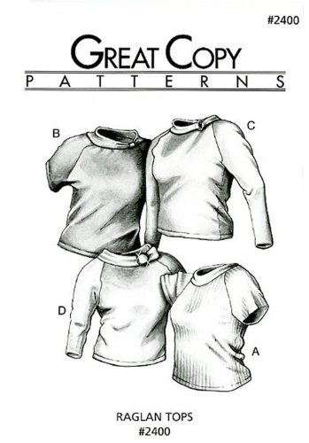Patrones – Gran copia #2400, Raglan Tops