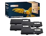  QUALITONER - x4 Toners - 106R02232 106R2232 (Noir + Cyan + Magenta + Yellow) - Compatible pour Xerox Phaser 6600 Series 6600 dn 6600 DNM 6600 n - Xerox WC 6605 Series 6605 dn 6605 n - Xerox WorkCent