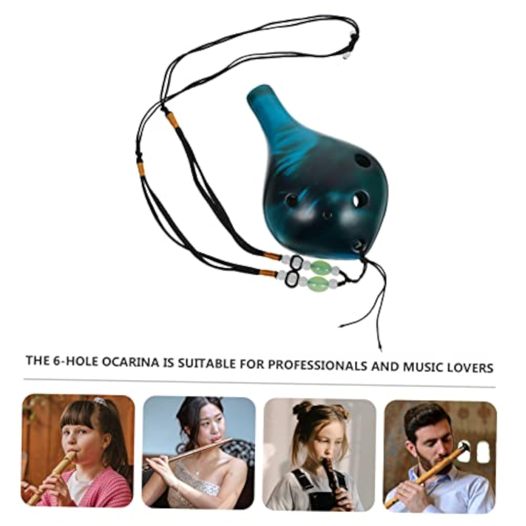 6 Hole Ocarina Musical Instrument, Sweet Potato Design