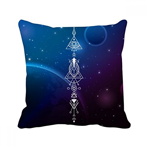 Coussin géométrique multicolore de 40x40cm avec insert de rembourrage - 2