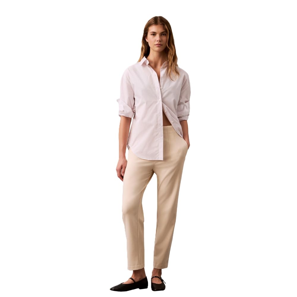 Calvin Klein Womens Ponte Cropped Straight Pants