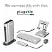 Plugable 7-in-1 USB C Hub Multiport Adapter with Ethernet Driverless Compatibility with Mac, Windows, iPhone 15, Chromebook, USB4, Thunderbolt, 100W Charging, Ethernet, 4K60Hz HDMI, 2X USB, SD/microSD