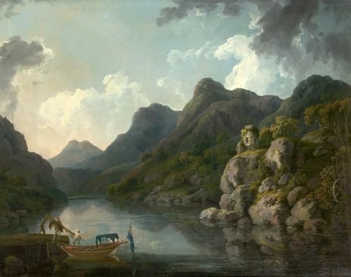 Toile Murale Tableaux Peinture Murale Nordique Vue de Snowdon 60x90cm Salon