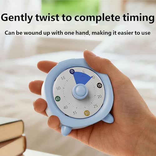 Visual Timer for Kids and Adults, 1 Pc Precise Countdown Stopwatch with Large Display Screen for Classroom Desk and Study, Silent Mechanical Time Management Tool for Kitchen Home - Image 6