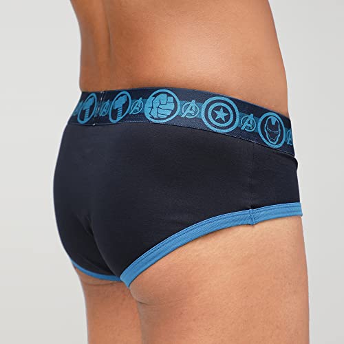 Image of Zoiro Men Cotton Blend Printed Marvel Brief Pack of 2 |Colours May Vary