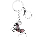 Schlüsselanhänger Schlüsselring Emaille Star Lucky Zodiac Aries Ziege Schlüsselkette Frauen Schlüsselkette Anhänger Schlüsselkette Auto Schlüssel Brieftasche