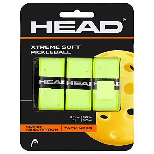 HEAD Xtreme Soft Pickleball Overgrip (3-Pack, Yellow)