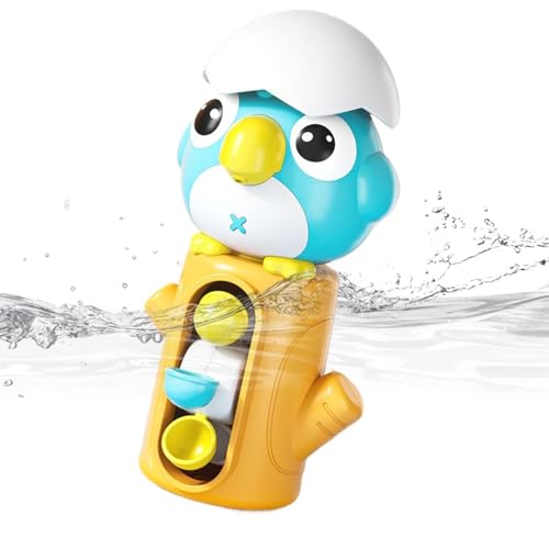 Waterfall Bath Toy for Toddlers - Rotating Water Wheel Fun for Kids | Interactive Suction Cup Bathtub Toys fors Home, Travel & P
