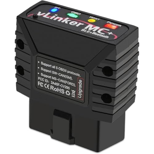 vLinker MC+ Mini Bluetooth OBD II Scanner Adapter Auto Diagnose Scan Tool und Codeleser für iPhone und Android