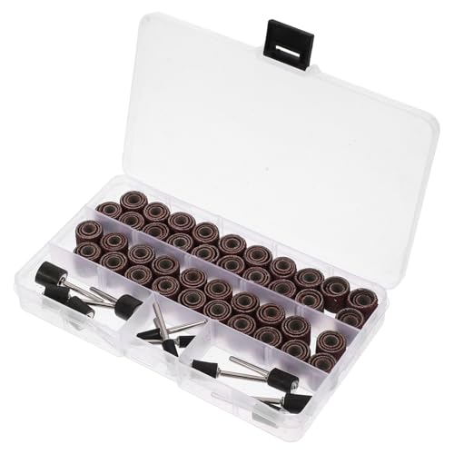 DIYEAH 132PCS Sanding Bands Set with Drum Mandrels for Electric Spindle Sander Versatile Rotary Tool Accessories for Woodworking Metalworking and Home Renovation Durable and Precise