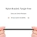 COSOOS 4 Short USB Type C Cables (9in/23cm) Nylon Braided Fast Charge & Sync USB C to USB 3.0 Cables for iPhone 16, 15, Samsung Galaxy S23 S22 S21 Note 10, Google Pixel,LG V20 G6, Charging Station
