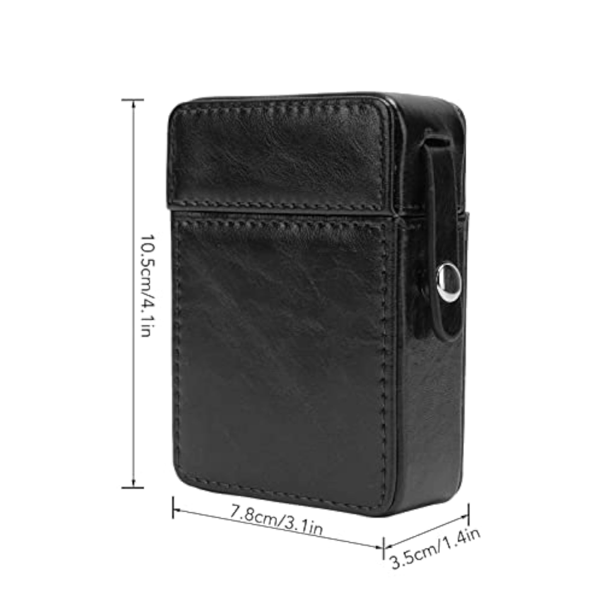 PU Leather Cigarette Case, 20 Capacity Portable Gift