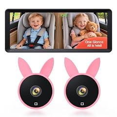 Babyvue Dual Car Camera Baby Monitor for 2 Kids