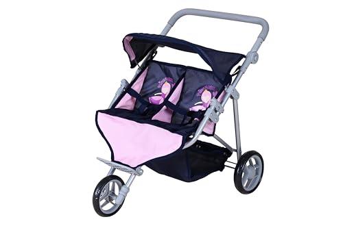 Knorrtoys 16742 - Zwillingspuppenwagen Duo - Princess Blue