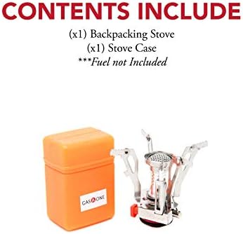 GasOne Backpacking Camping Stove with Carrying Case (GS-7800)