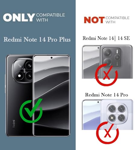 Image of Jkobi Back Cover for Redmi Note 14 Pro Plus (Silicone Clear Shockproof Case with Camera Protection | Soft and Flexible | Transparent)