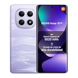 XIAOMI REDMI Note 15 5G Smartphone 8+256GB Morado batería de 5520 mAh