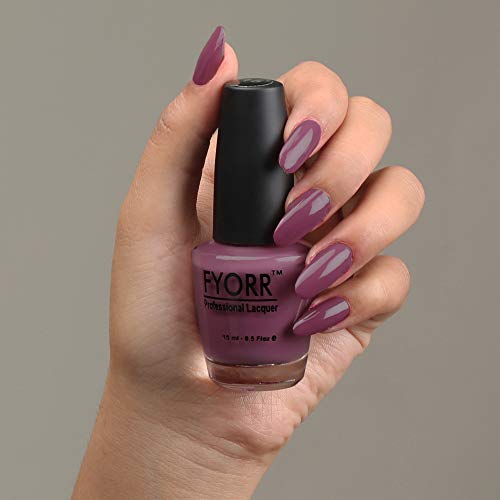 Image of Mauve Mania Professional Nail Polish | Long Lasting, Quick Dry, Chip Resistant, High Shine Nail Paint | Smooth & Easy Application, Vibrant Trendy Shades for Women & Girls Party Daily Use 15ml