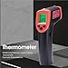 HW600 Industrial Infrared Thermometer Non-Contact Temperature Meter Digital IR Pyrometer Portable Temp Tester -50~600℃(Orange)