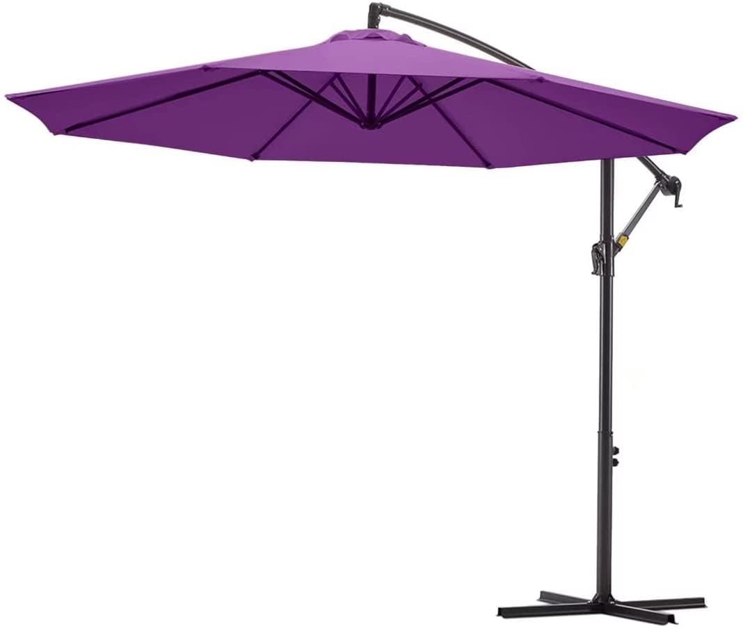 Sekey Sonnenschirm Ø300cm Groß Garten Terrasse Ampelschirm mit Eisen Mast, 200g PU-Beschichtung, 500h Farbechtheit, Schweres Gestänge für Café Balkon