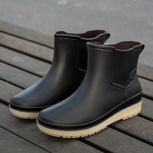 Bottes en caoutchouc confortables avec tige mi-haute flexible