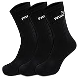 PUMA Elements Crew Sock 6P Black Calcetín, Negro, 43-46 Unisex niños