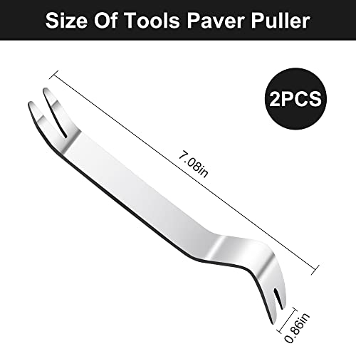 Waldd 2-Piece Patio Paver Extractor - Raise Sunken Brick Tool for Garden & Lawn